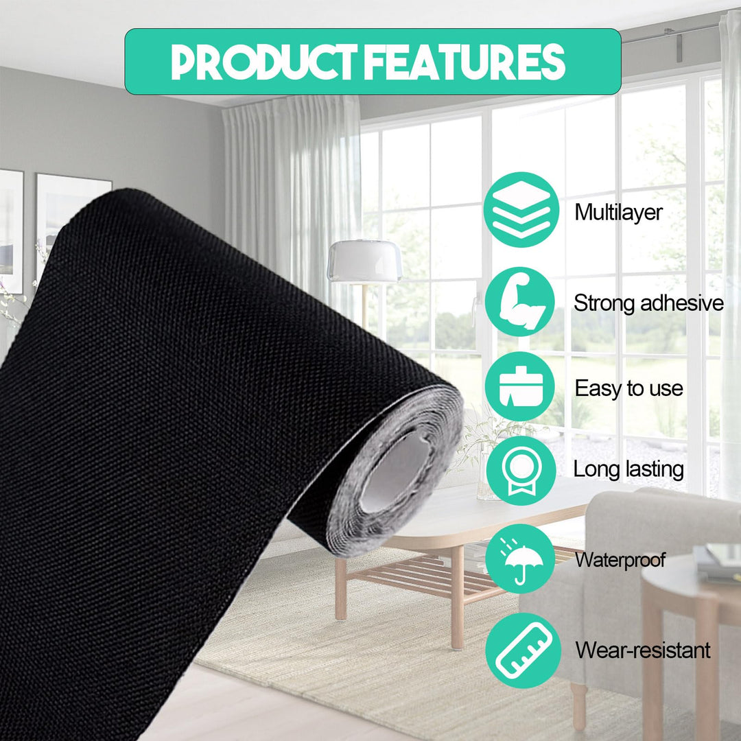 Autrends Canvas Repair Tape,Fabric Repair Patch,4×70 Inches,Outdoor Gear Patch, Waterproof,Self-Adhesive for Repairing Boat Covers,Tents,Sofas,Patio Umbrellas,Lounge Chairs,Awnings Dark Brown