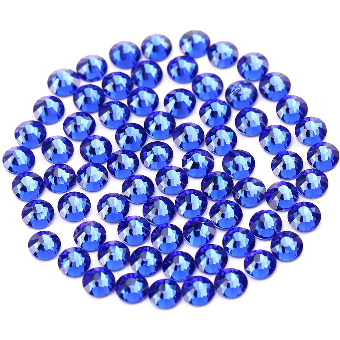 Novani Royal Blue Rhinestones 1440Pcs Ss20 Glass Rhinestones Crystal Flatback Gemstones For Crafts Nails Makeup Bags And Shoes D