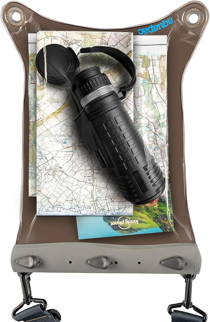 Aquapac Waterproof Large Paddle Case, Made in the UK, Shoulder Strap, Travel Essential, 5 Year Warranty (Large)