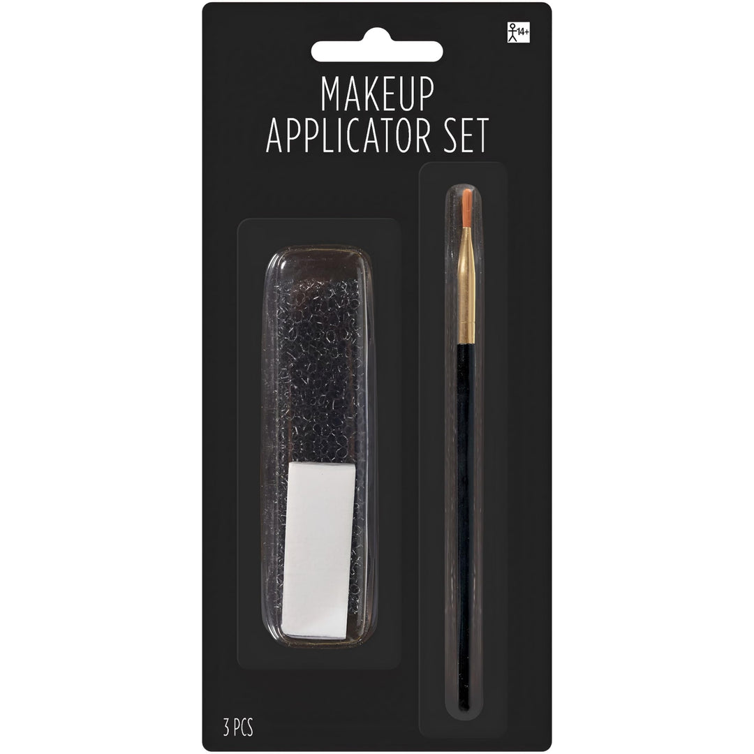 Ultimate Black Makeup Applicator Set - 3-in-1 Fabulous Pack - Perfect Precision for Flawless Application