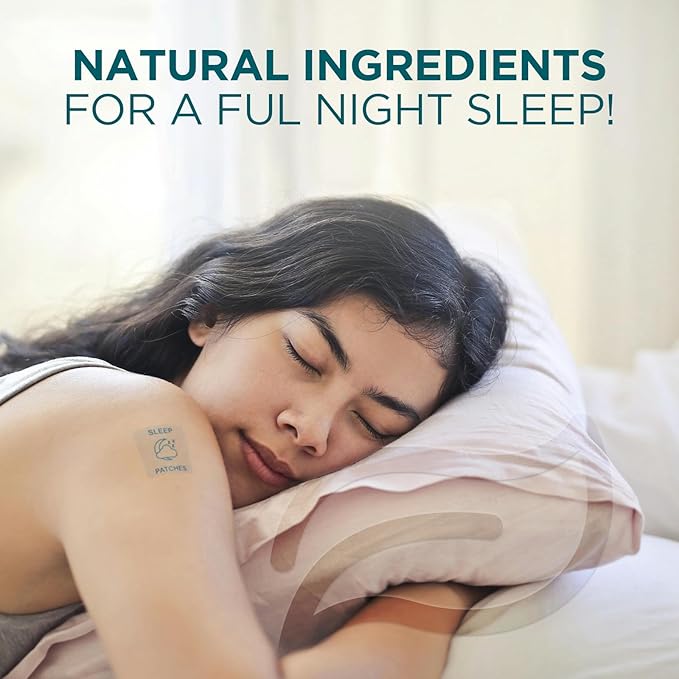 Sleep Patches - 42 Patches | All-Natural Deep Sleep Tape for Women and Men. Relaxing, Restful, Nighttime Calm. Sleep Patches for Adults | Water Resistant Patch
