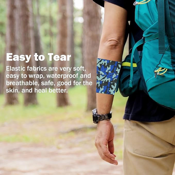 Bandages First Aid Tape - Cohesive Wrap (2-Inch, Camouflage-B)