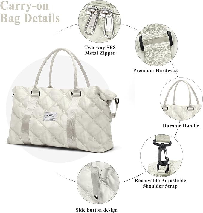 Travel Duffel Bag,Sports Tote Gym Bag,Shoulder Weekender Overnight Bag for Women