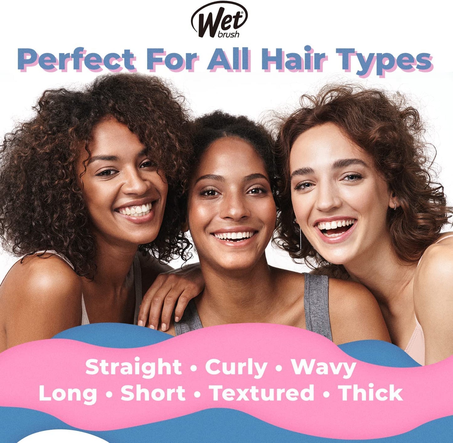 Wet Brush Disney Original Detangler Hair Brush - Summer Love - Comb for Women, Men and Kids - Wet or Dry – Removes Knots and Tangles - Natural, Straight, Thick, and Curly Hair