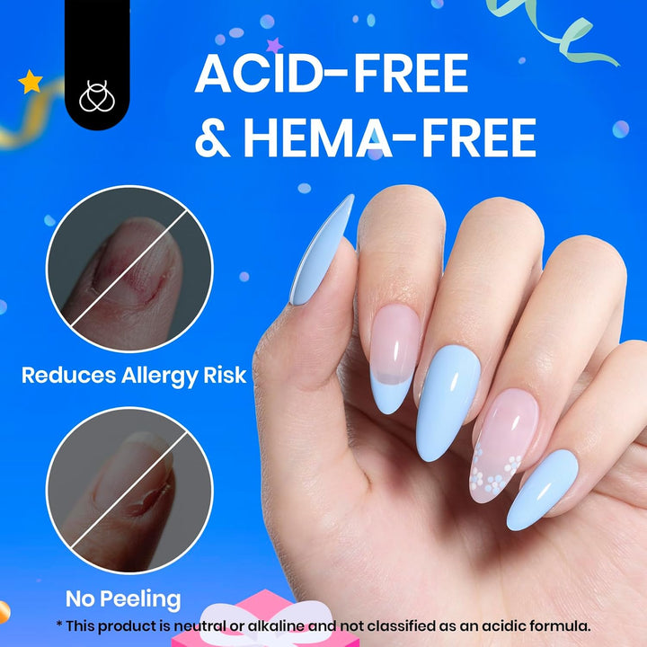 Beetles 4 Pcs Base & Top Coat Gel Kit | Acid-Free Nail Primer Set for Women