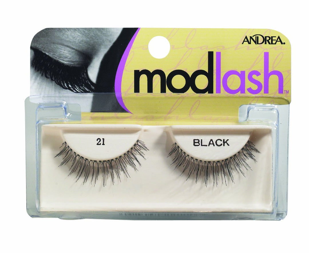 Andrea Mod Strip Lash Pair Style 21, black (Pack of 4)
