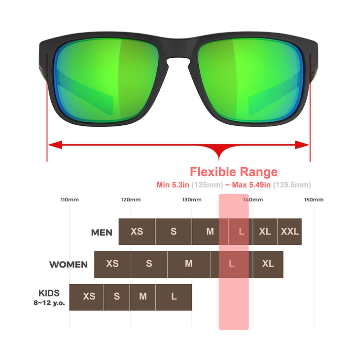 QOOL TIMES Living out your F11 HD Polarized green camouflage sport Sunglasses Men Women Running