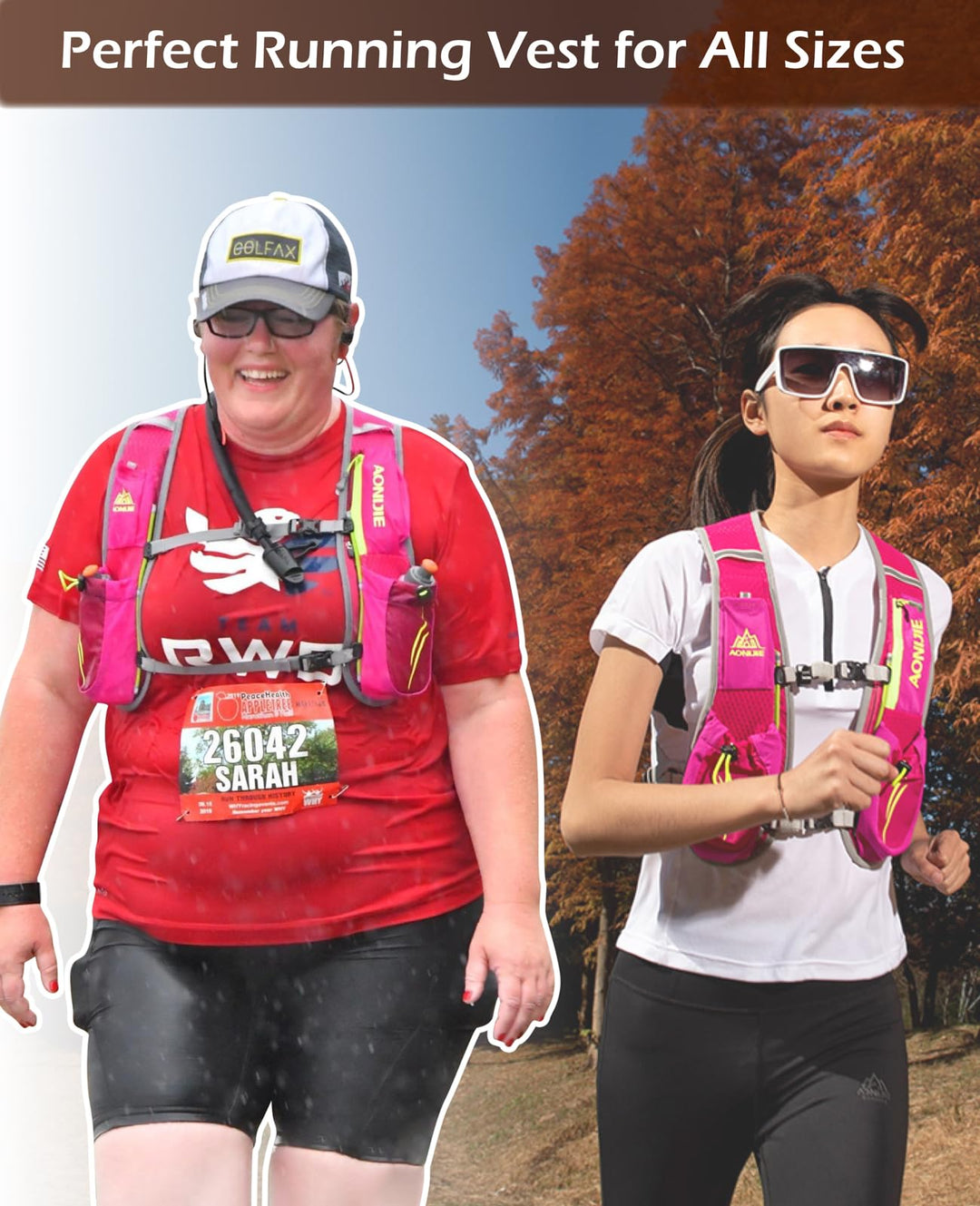 TRIWONDER Hydration Pack Backpack 5/5.5L Hydration Running Vest for Cycling, Running, Marathoner, Hiking (02 Black&Grey 5.5L - with 1.5L Water Bladder, One Size)