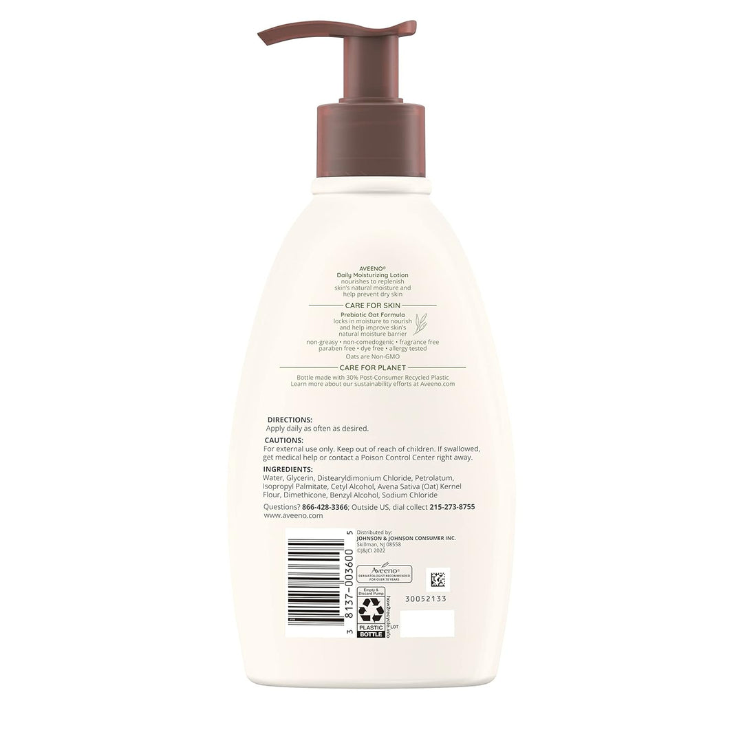 Aveeno Daily Moisturizing Lotion | 18 Oz Pump | Hydrating & Nourishing