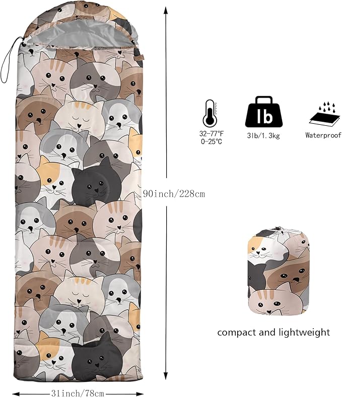 AILONEN Boys Sports Camping Sleeping Bags,Lightweight & Waterproof,3 Season Warm & Cool Weather,Black Player Basketball Sleeping Bags for Kids Adults,Travelling,Outdoors