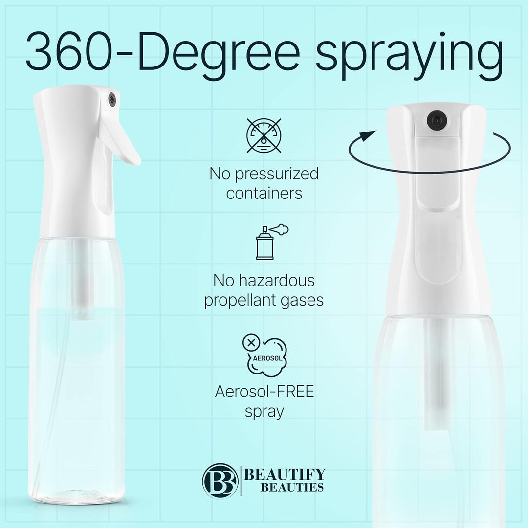 Continuous Mister Spray Bottle – 10.1 Oz Hair & Plant Care | Eco-Friendly Design