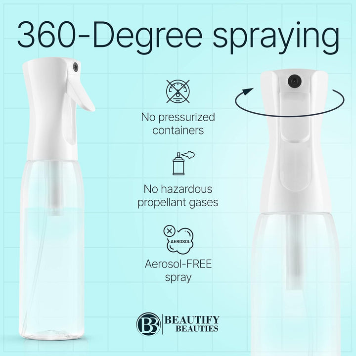 Continuous Mister Spray Bottle – 10.1 Oz Hair & Plant Care | Eco-Friendly Design