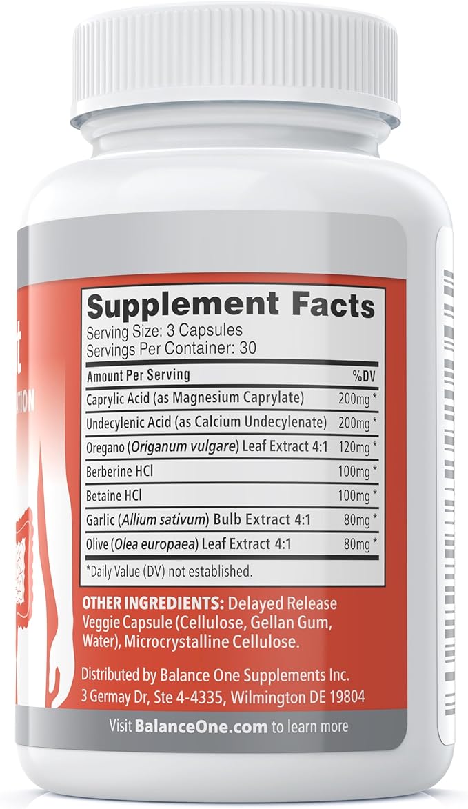 Balance ONE 3 Month Kit | Probiotic, CandAssist, Liver One | 15 Billion CFU Probiotic | Natural Cleanse with Caprylic Acid | Liver Support with Milk Thistle