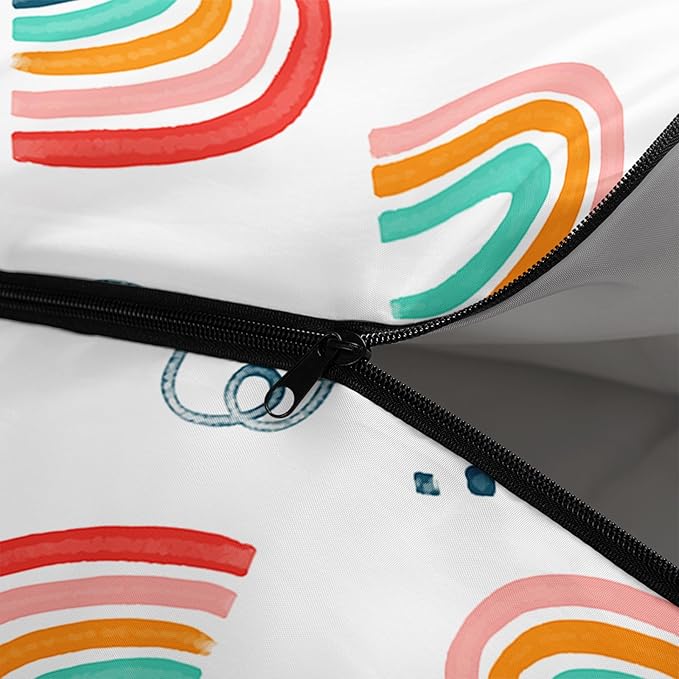 AILONEN Cartoon Fox Camping Sleeping Bag for Boys Girls Adults,Lightweight & Waterproof,3 Season Warm & Cold Weather,Portable,Kawaii Fox Printed Sleeping Bag,Traveling,Camping,Hiking