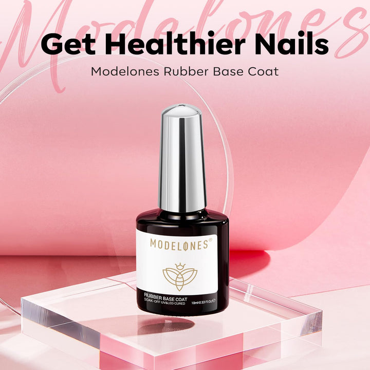 Builder Gel | Jelly Pink 6-In-1 Rubber Base Coat for Fragile Nails