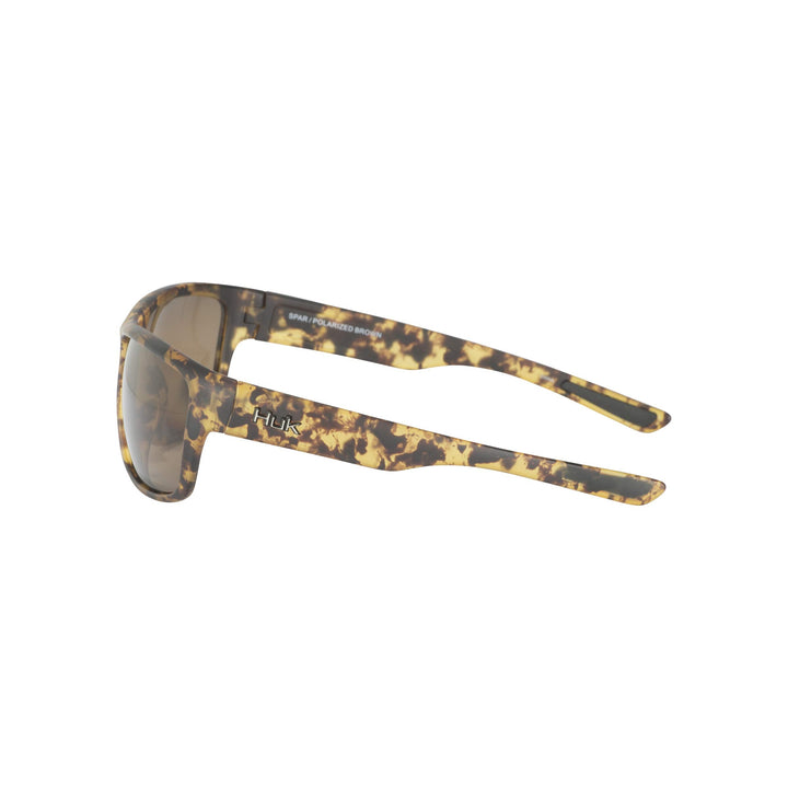 HUK, Polarized Lens Eyewear with Performance Frames, Fishing, Sports & Outdoors Sunglasses Panto, (Spar) Brown/Tort, Medium/Large