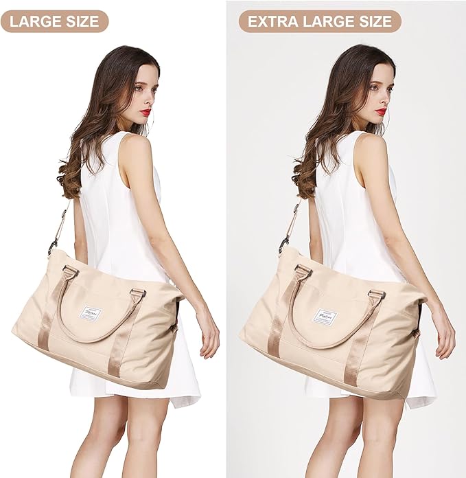 Travel Duffel Bag,Sports Tote Gym Bag,Shoulder Weekender Overnight Bag for Women