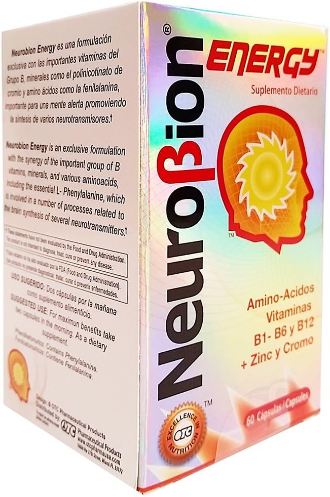 Neurobion, Energy Amino Acids, 60 Count (Pack of 3)