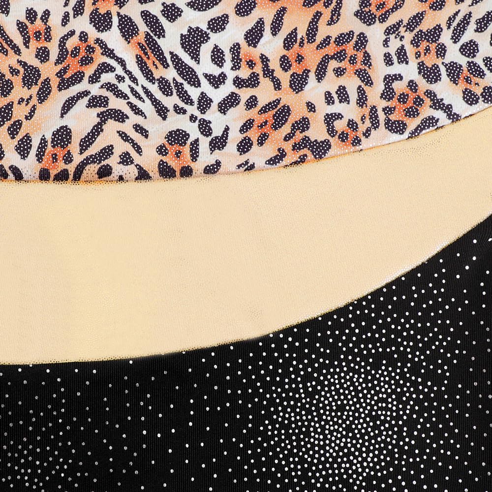 DAXIANG Gymnastics Leotards for Girls Tumbling Outfits for Girls Leopard 3-4Y