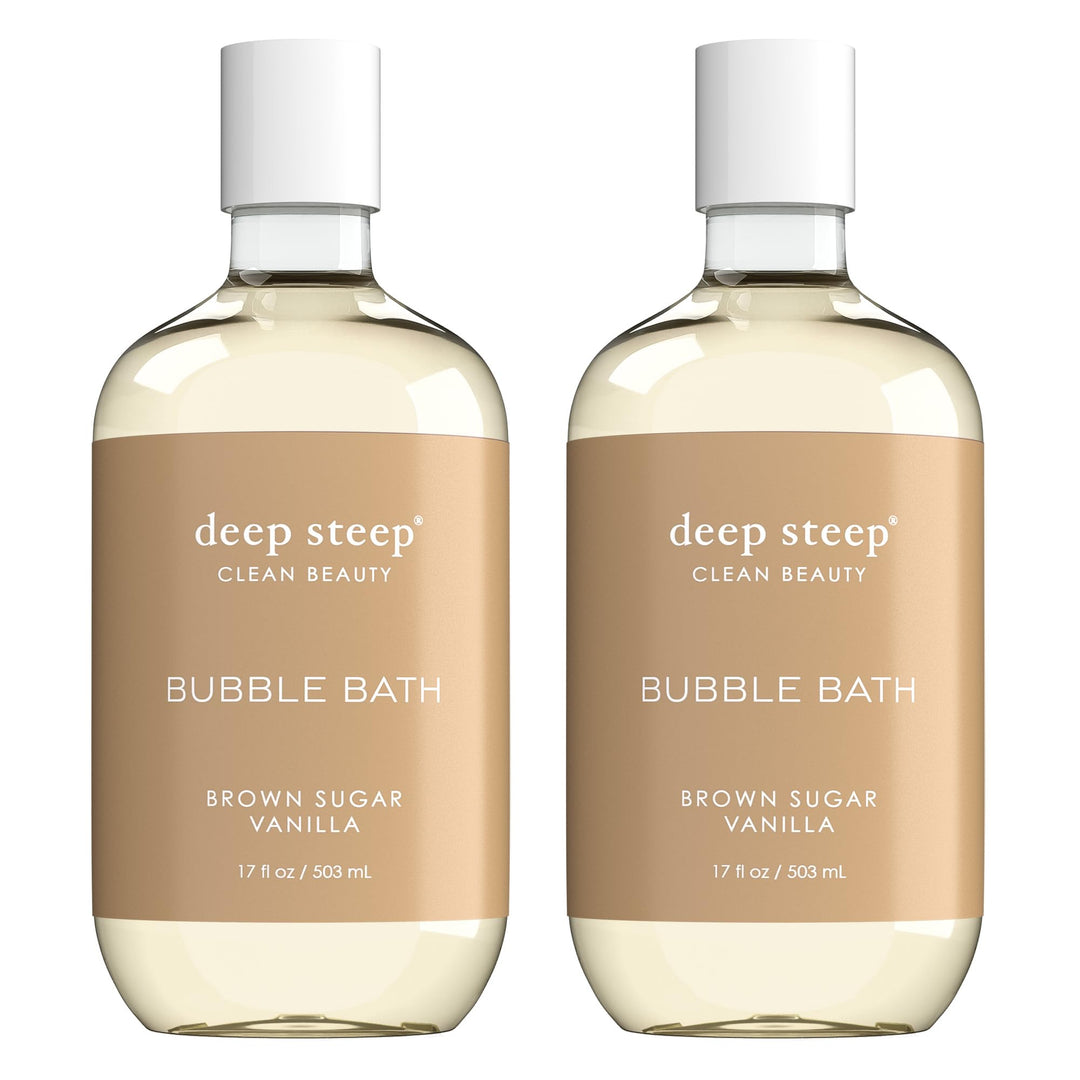 Deep Steep Bubble Bath, 17 Ounce (Pack of 2) (Brown Sugar Vanilla)