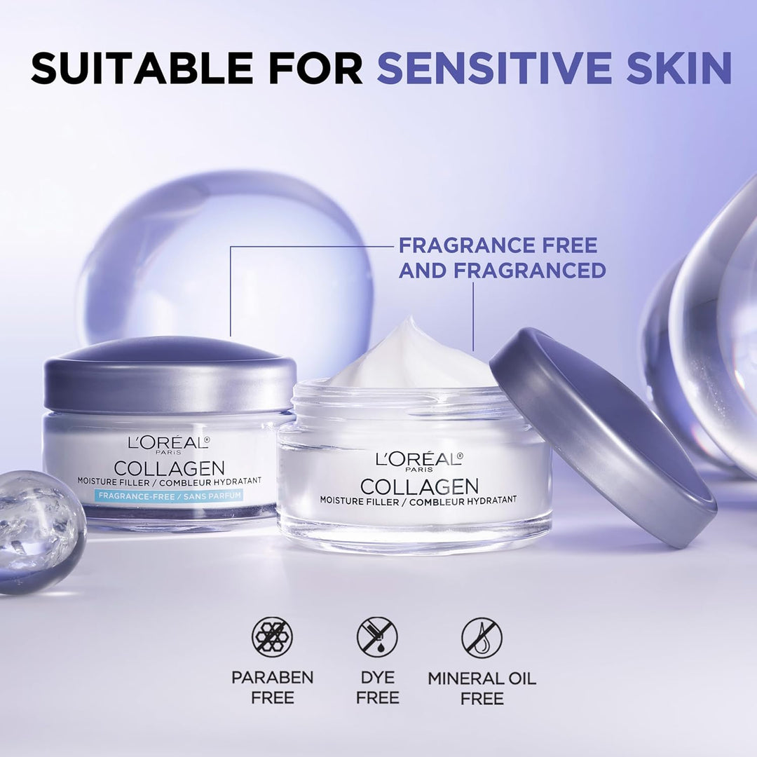 L'Oreal Paris Collagen Moisture Filler Face Cream | Anti-Aging | 48HR Hydration