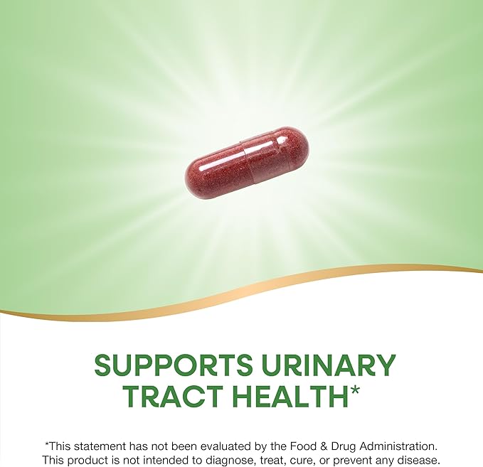 Nature's Way Premium Blend Cranberry, Urinary Tract Health Support*, with 100% Cranberry Concentrate, 400 mg Per Serving, 60 Capsules (Packaging May Vary)