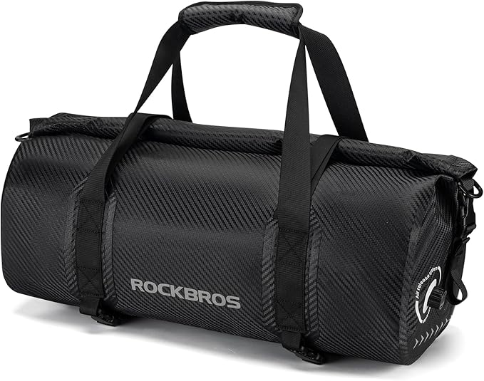 ROCKBROS Waterproof Duffel Bag 20-60L Motorcycle Travel Dry Duffel Bag for Motorcycling Boating Kayaking Camping Fishing Outdoor Adventure for Men Women