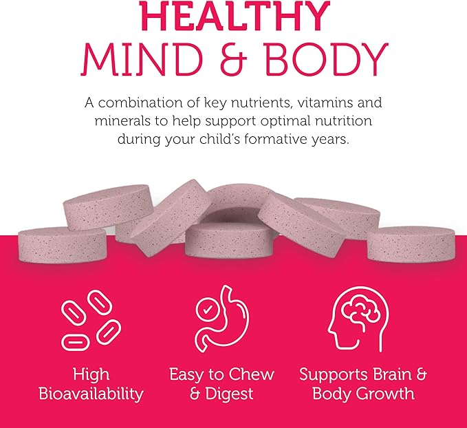 Zahler Kids Multivitamin Chewable Vitamin Tablet - Complete One Daily Kids Vitamins Supplement - Contains 20+ Minerals & Vitamins for Kids & Toddlers - Kosher Multivitamins Cherry Flavor (180)