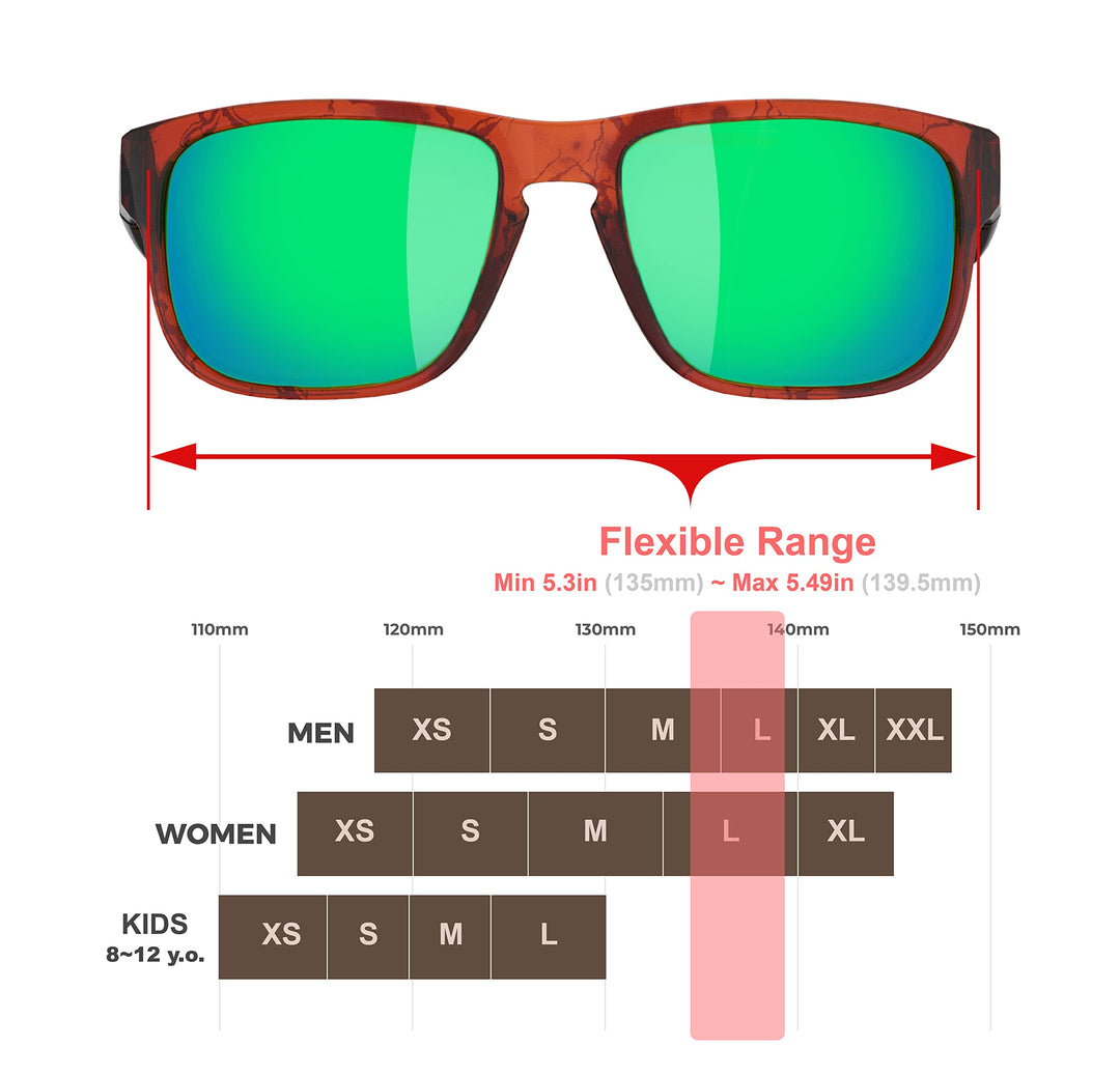 QOOL TIMES Living out your F11 HD Polarized green lens Casual Sunglasses Men Women Running Driving