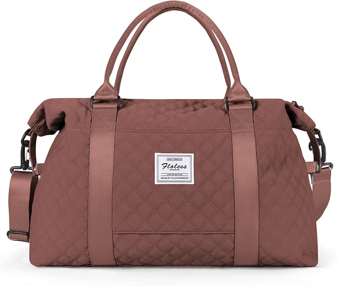 Travel Duffel Bag,Sports Tote Gym Bag,Shoulder Weekender Overnight Bag for Women