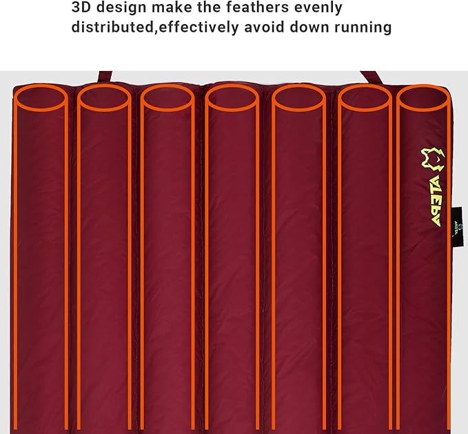 ATEPA Down Sleeping Bag for Adults, 650FP Ultralight 3 Season Compact Packable Sleeping Bag with Compression Sack for Camping Backpacking Hiking