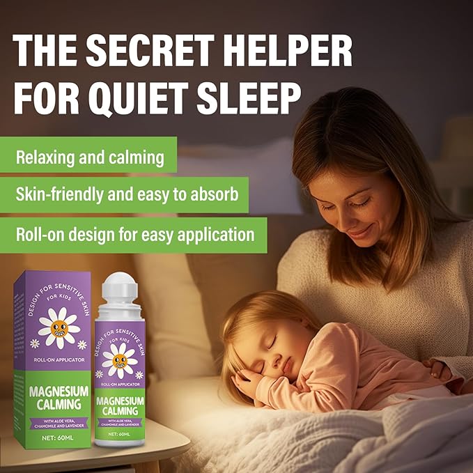 Magnesium Lotion for Kids Sleep, Bedtime Kids Magnesium Cream,Relaxation Formula for Children