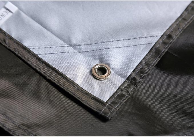 9.8'x9.8' Waterproof Tent Footprint Camping Tarp with 6 Pcs Ultralight Tent Stakes