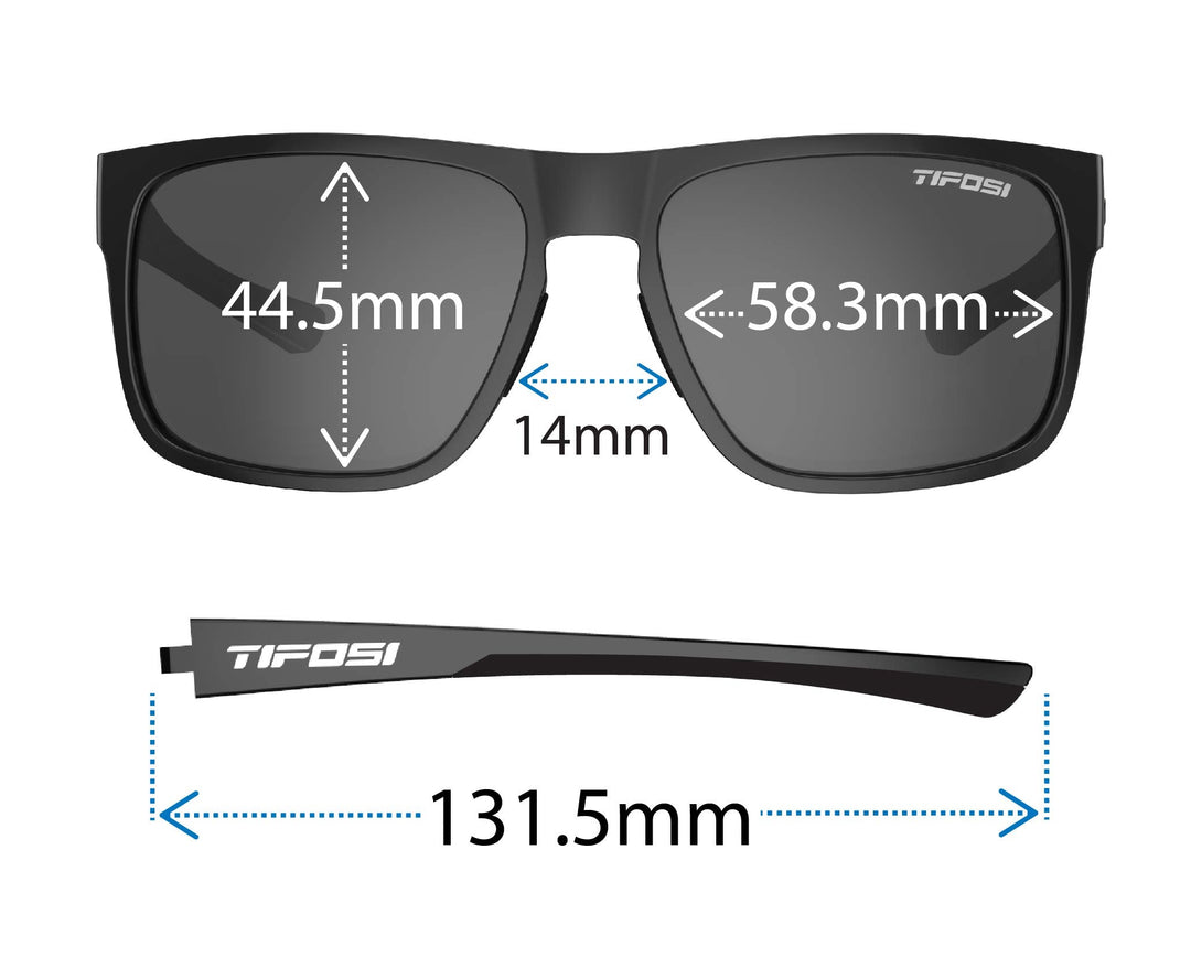 Tifosi Optics Swick Sunglasses (Blackout/Smoke lenses)
