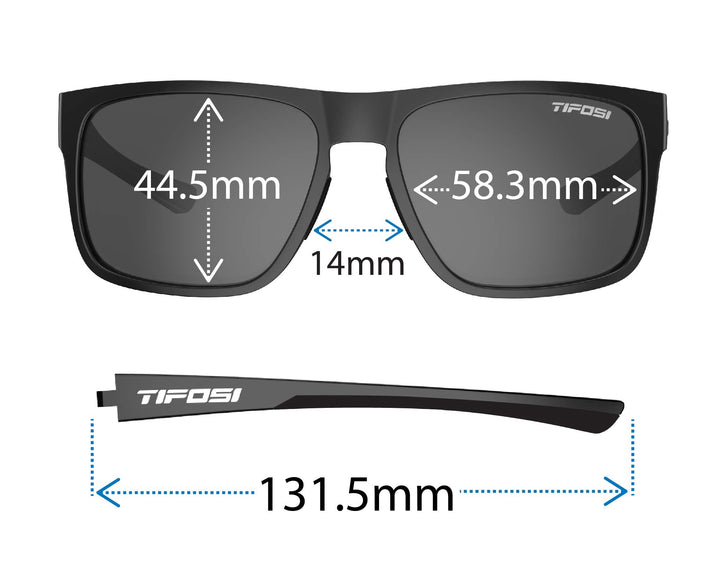 Tifosi Optics Swick Sunglasses (Blackout/Smoke lenses)