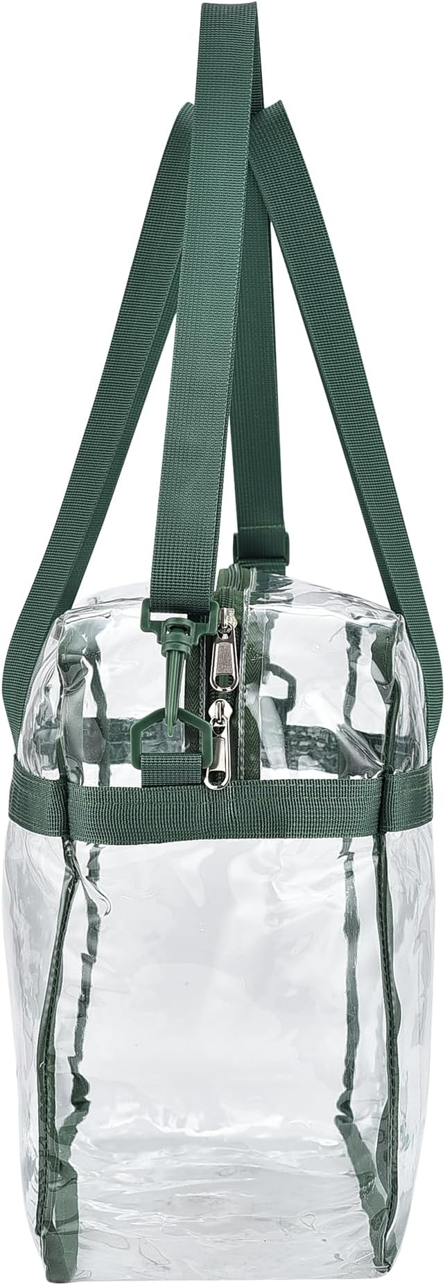 USPECLARE Clear Tote Stadium Approved, Security Travel & Gym Clear Bag for Work Sports Games Concerts