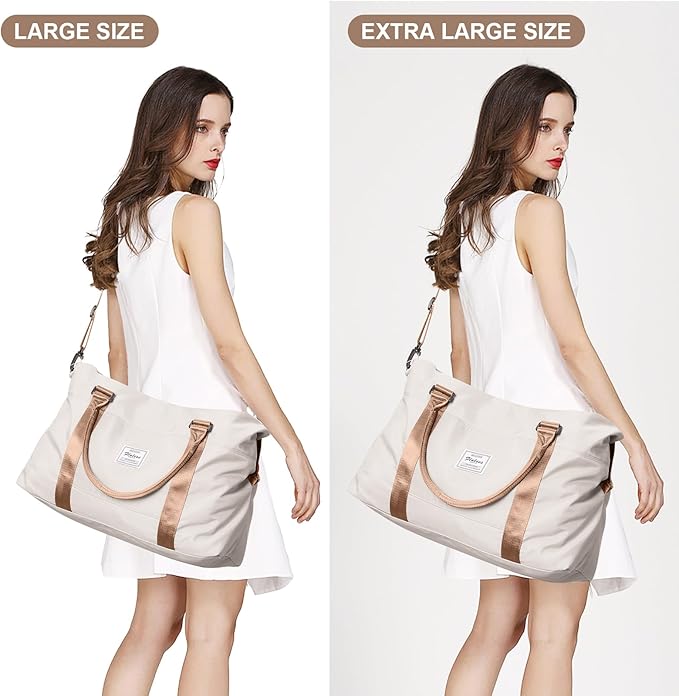 Travel Duffel Bag,Sports Tote Gym Bag,Shoulder Weekender Overnight Bag for Women