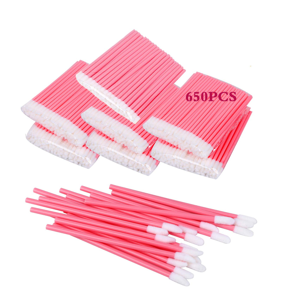 650Pcs Disposable Lip Gloss Applicators Make Up Brush Lipstick Wands Makeup Applicators Brushes Applicator Tool Makeup Beauty To