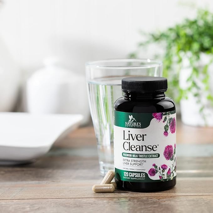Liver Cleanse Detox & Repair Supplement – 21 Herb Formula with Milk Thistle, Dandelion, Artichoke, Chicory Root & Beet – Natural Liver Support for Detox & Wellness – Non-GMO, Vegan – 120 Capsules