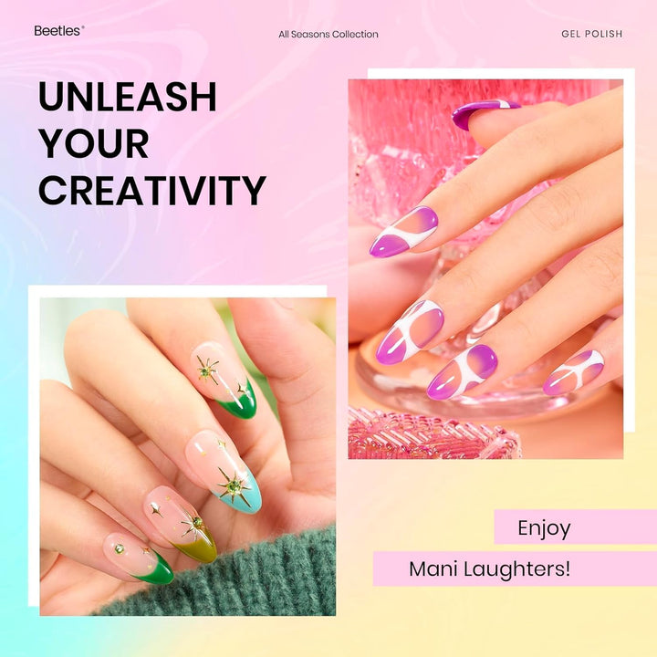 45 Colors Gel Nail Polish Kit | UV Light & Nail Tools | Travel-Friendly Gift for Women