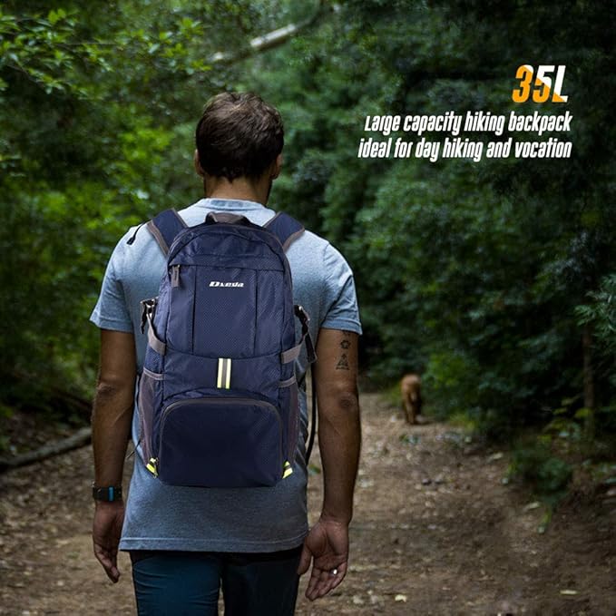 35L Lightweight Packable Backpack Waterproof Durable Hiking Travel Backpack Daypack