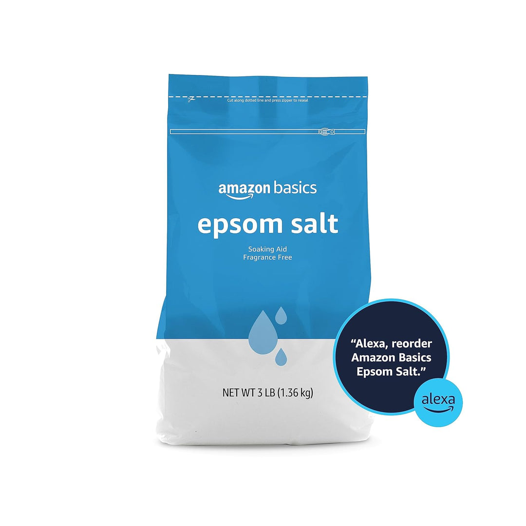 Epsom Salt Soak | Magnesium Sulfate USP | 3 lb | 6-Pack for Relaxation