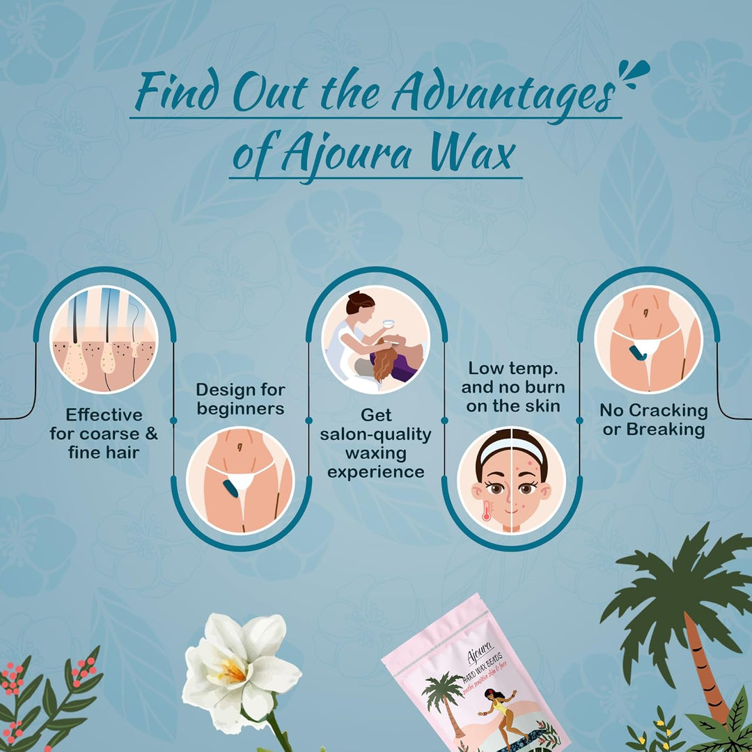 Ajoura 2.5LB Aloe Hard Wax Beads | Premium Sensitive Skin Hair Removal