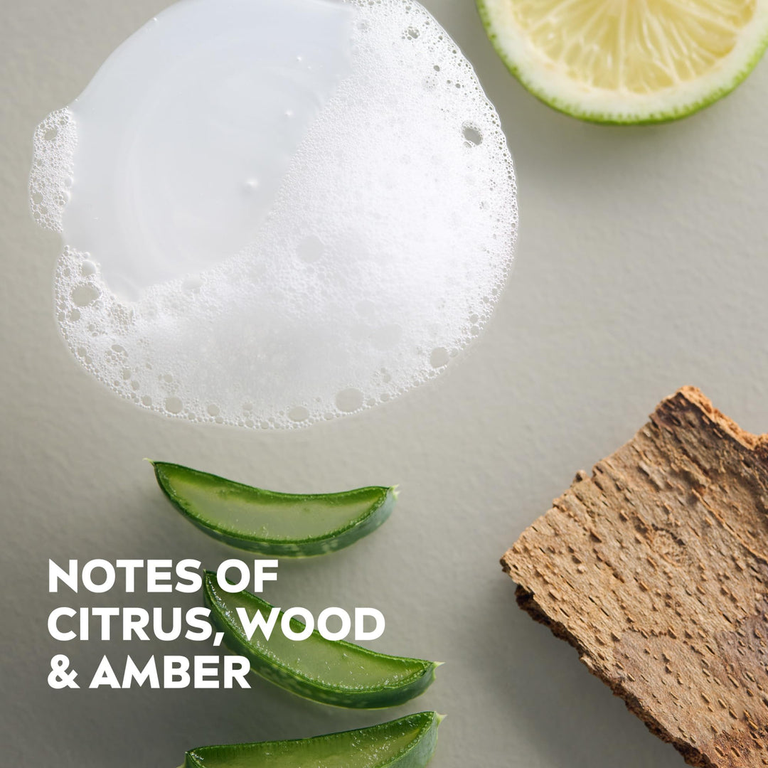 NIVEA MEN Maximum Hydration Body Wash for Dry Skin, Aloe Vera Enriched, 3-in-1 Moisturizing Body Wash, Face and Hair, Paraben Free, Vegan Formula, 30 Fl Oz Bottle