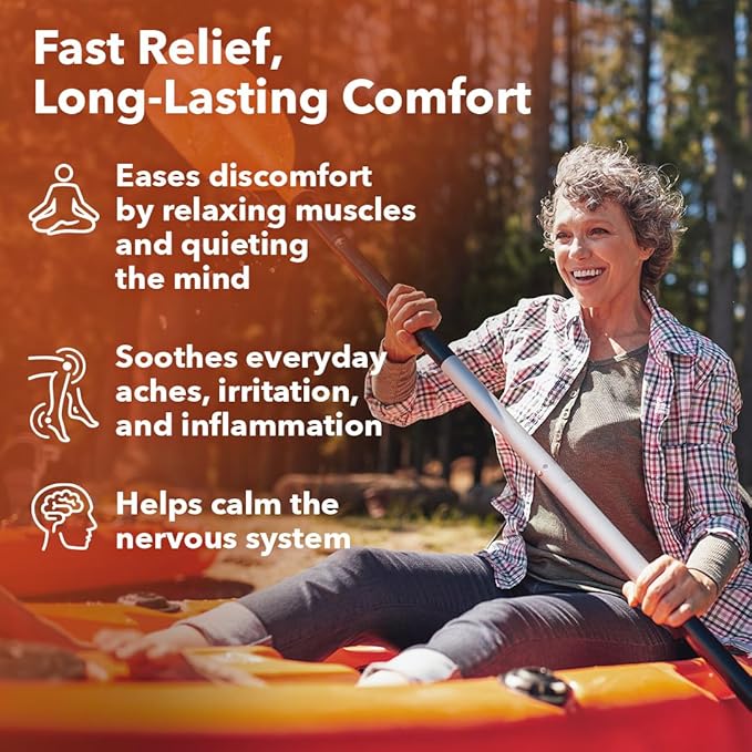 LifeSeasons Relieve-R - Eases Daytime Aches & Discomfort - Relaxes Muscles - Calms The Nervous System - Reduces Inflammation & Irritation - Non Habit Forming - 46 Capsules