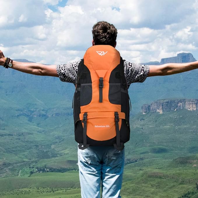 50L Hiking Backpack, Waterproof Lightweight Daypack for Outdoor Camping Travel