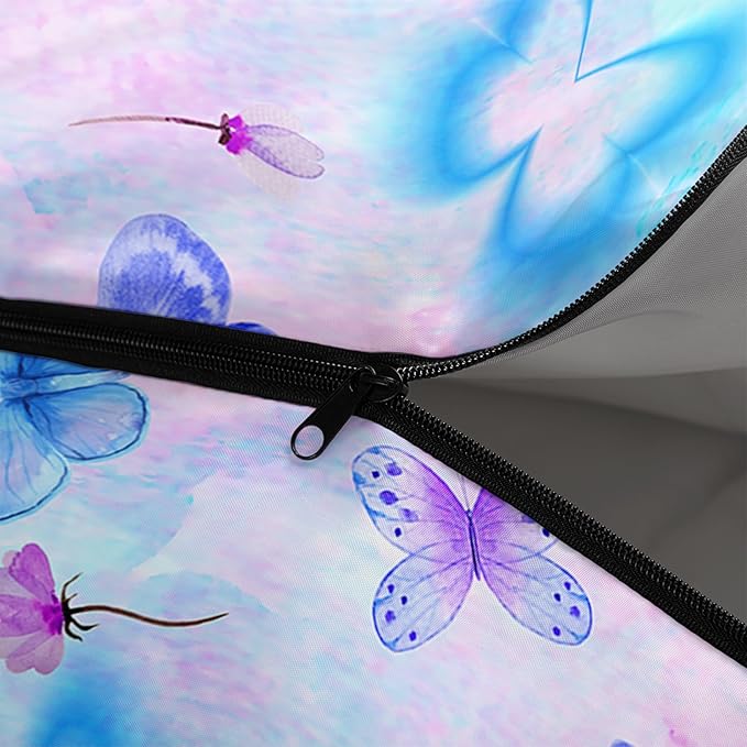 AILONEN Kids Floral Cat Camping Sleeping Bags,Lightweight & Waterproof,3 Season Warm & Cool Weather,Kawaii Kitten Sleeping Bags for Girls Adults,Travelling,Outdoors