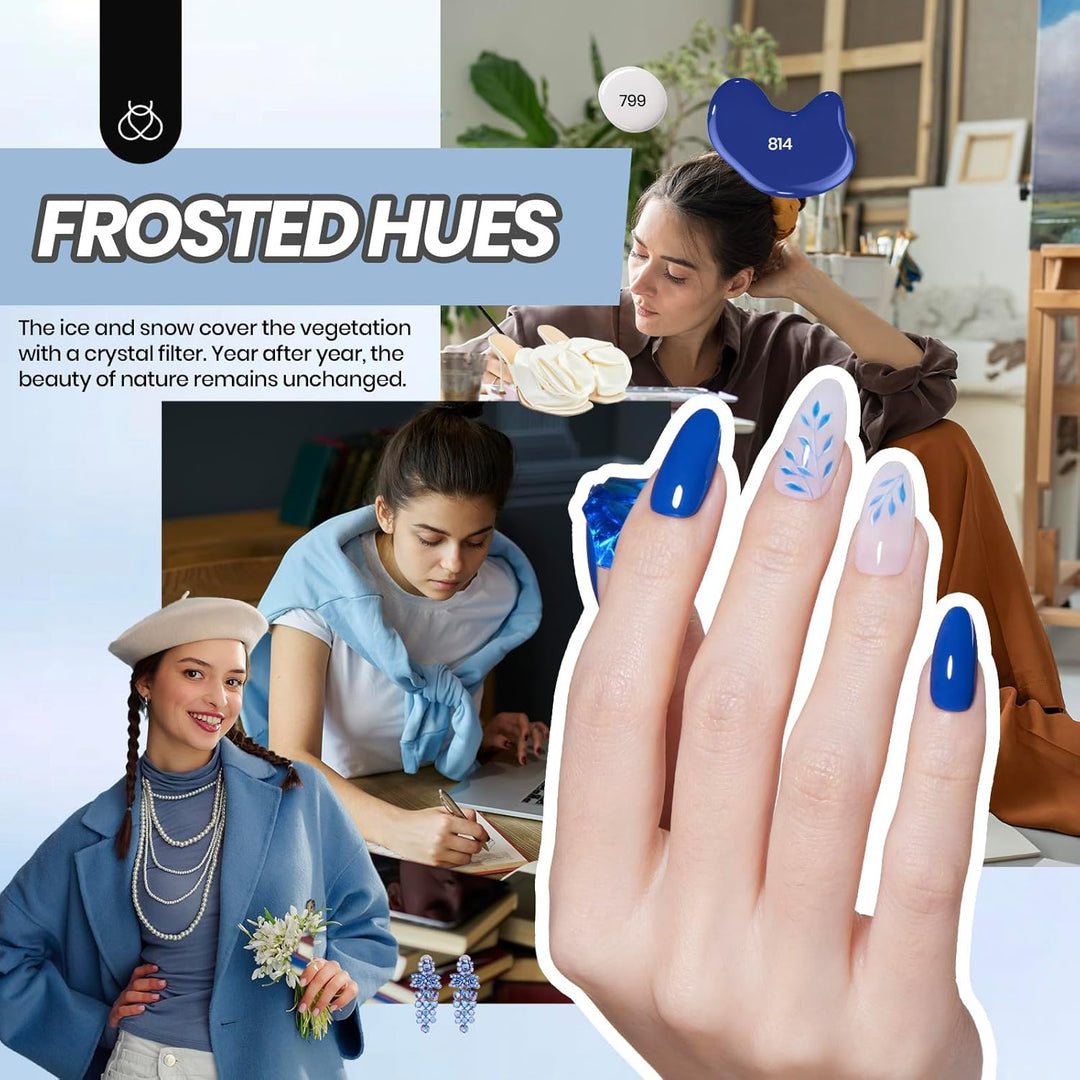 45 Colors Gel Nail Polish Kit | UV Light & Nail Tools | Travel-Friendly Gift for Women