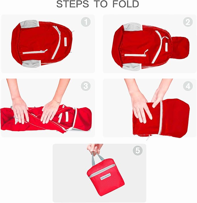 35L Foldable Waterproof Backpack For Outdoor Sports Travel Inside Wet Clothes Compartment Packable For Multiple