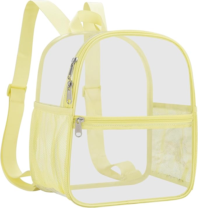 USPECLARE Clear Backpack Stadium Approved 12X11x6, Waterproof Clear Bag Stadium Backpack for Concert Work Sport Event